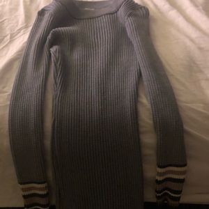 Long past knees sweater dress